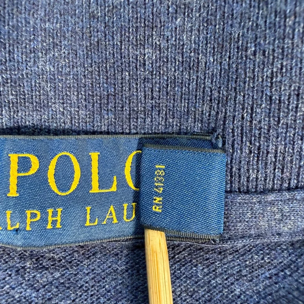 Polo Ralph Lauren Mens 2XB Big Navy Blue Short Sleeve Cotton Polo Shirt #4431